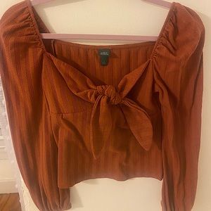 Puff Sleeve Crop Top